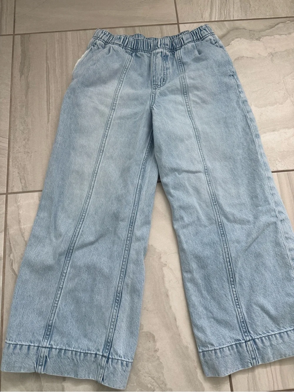 Kids denim elastic waist